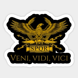 Veni Vidi Vici Julius Caesar Quote Ancient Roman History Sticker